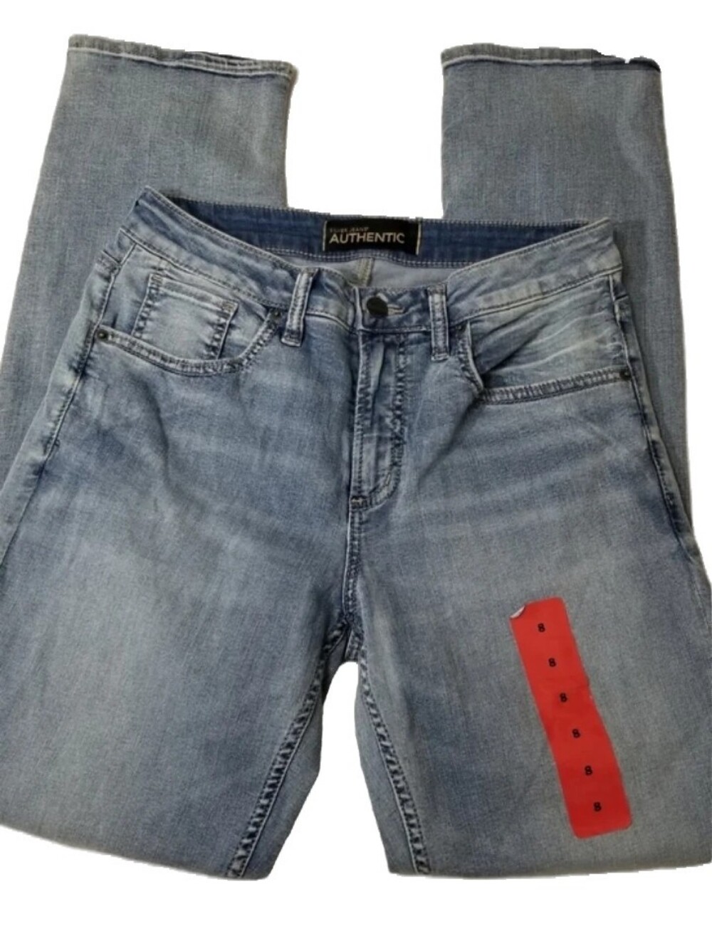 Silver Jeans Authentic The Curvy High Slim Straight Size 8